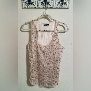 American Eagle Outfitters - Sequins -   Tank Top - Blush Pink - 10